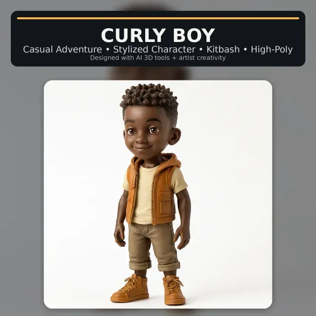 Stylized Character Collection Vol. 01 – Kitbash High-Poly 3D — Фото 7 из 9