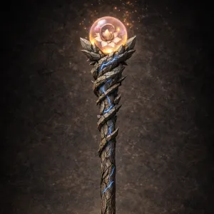 Rock Dwarf Inspired Druid Staff