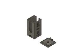 Body and cover of belt tensioner for Creality CR-6 SE