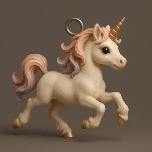 Unicorn keychain