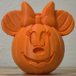 Minnie Pumpkin 3D Model - Cute Halloween Pumpkin - Fan Art