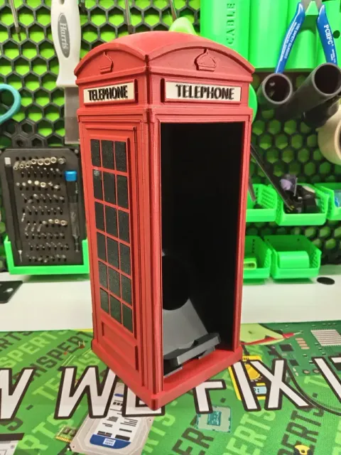 British Red Phone Box - Phone Holder Stand Display — Image 2 of 6