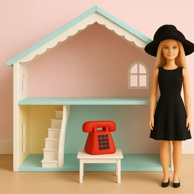 Retro telephone figurine — Image 2 of 4