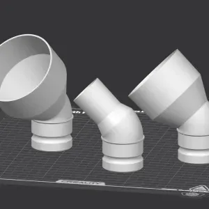 CAMLOCK 30 & 45 Degree TAPERED Bend Connectors-Dust Collecti