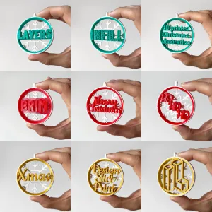 Customizable Christmas ornament