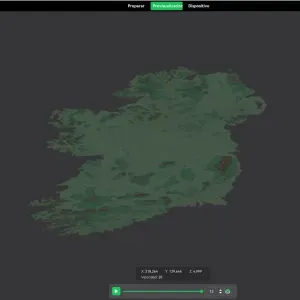 Counties of Éire. 3D Map puzzle (53-piece)