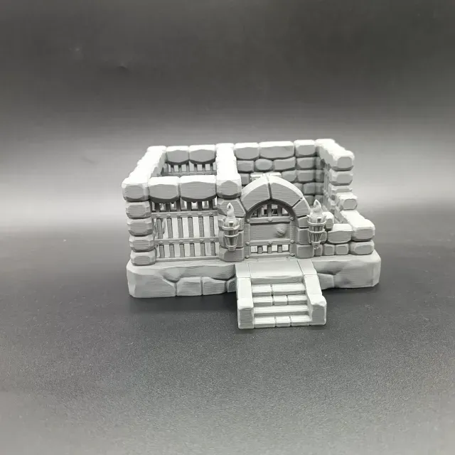 Medieval Jail Scene - Jail Diorama RPG DnD Scenery — Фото 4 из 6