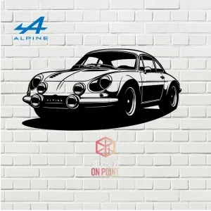 ALPINE A110 VINTAGE - 2D WALL ART #1