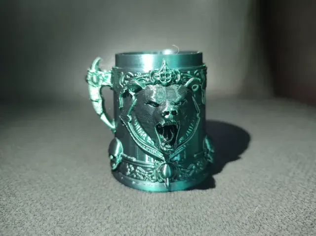 Roaring Bear Mug with Open Mouth and Handle Wild Animal Cup — Image 2 of 3