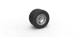 2 Hole double wheel of trailer Scale 1:25