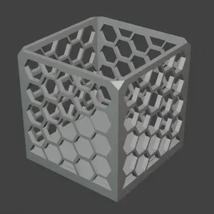 Hexagonal Pencil Case – Honeycomb 3D Printed Pen Box