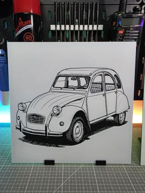 Citroën 2CV - Hueforge - 3 Colors