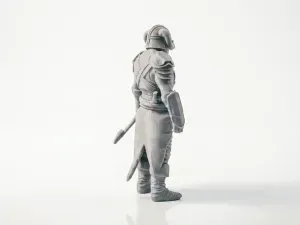 Dragonborn Warrior Figurine Gaming 3D Printable