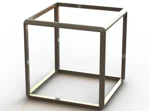 Wireframe Shape Cube