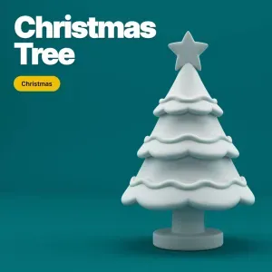 Stylized Christmas Tree – Cute 3D Printable Holiday Decorati