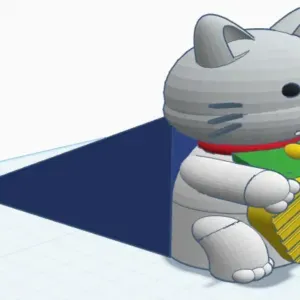 Cat shaped door stopper