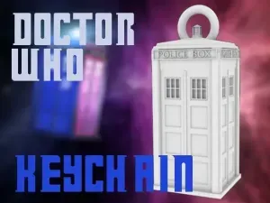 Tardis (doctor who) keychain