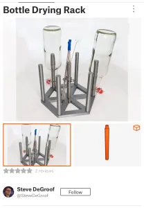 Bottle Drying Rack (SteveDeGroof)