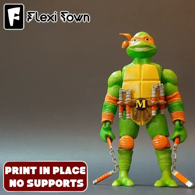 Flexi Print-in-Place Teenage Mutant Ninja Turtles, Michelang — Фото 7 из 9