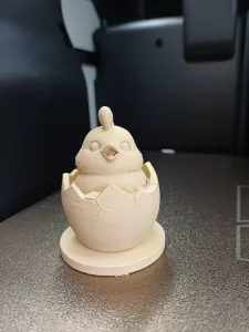 Cheeky Chick in Cracked Egg