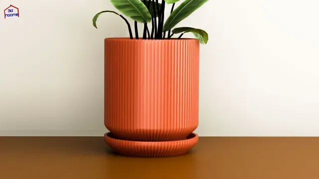 Ribbed Patterned Flower Pot — Фото 5 из 9