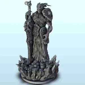 Lord of chaos with skull sword - figure dark miniatures warh