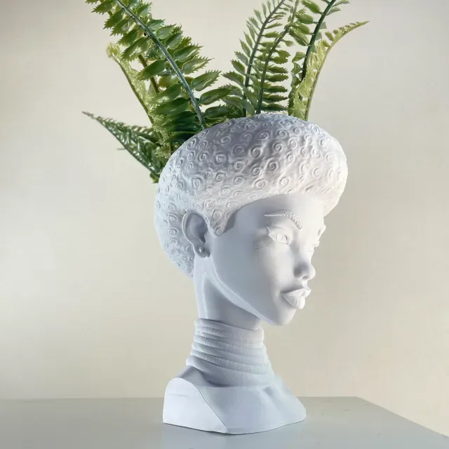 AFRO GIRL PLANTER/ NO SUPPORTS-NO RAFTS — Фото 4 из 9