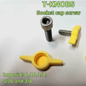 T-SHAPED THUMBSCREWS KNOBS for Imperial socket cap screws