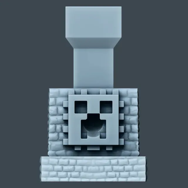 Minecraft Face Minimalist The Dice Tower STL file — Фото 3 из 5