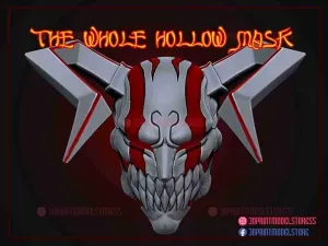 Bleach Ichigo Whole Hollow Mask - Anime Cosplay Halloween