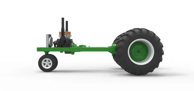 Vintage Small block Pulling tractor Base V2 Scale 1:25 — Фото 7 из 9
