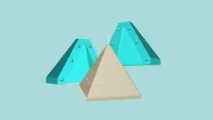 Candle Mold A25 - Molding Maker Wick Template