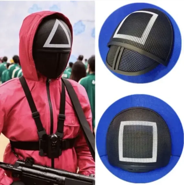 Squid Game Front Man and Soldiers (Full + Folding) Masks — Image 8 of 9