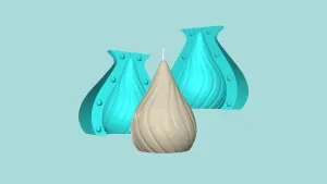 Candle Mold A24 - Molding Maker Wick Template