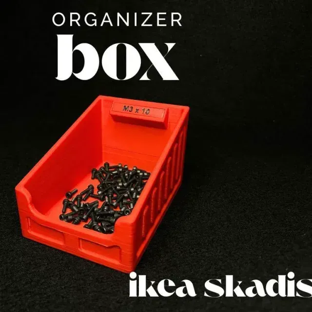 Organizer box for screws, nuts, and more