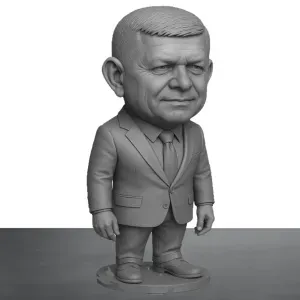 Caricature sculpture of Robert Fico