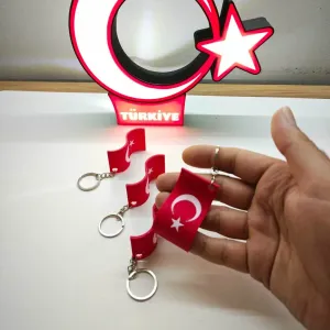 Türk Bayrağı Anahtarlık-Turkey Flag