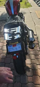 Spiderman Motorcycle License Plate Holder
