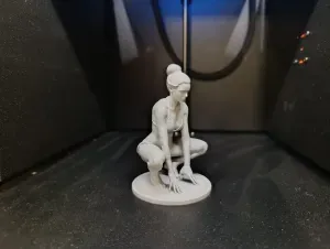 Yoga Crouching Woman Pose