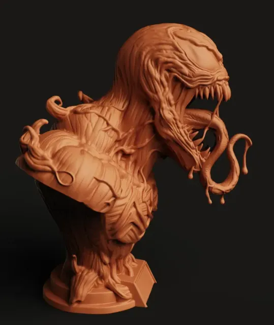 Venom Symbiote Bust | Dark Anti-Hero Statue | Alien Monster — Фото 5 из 7