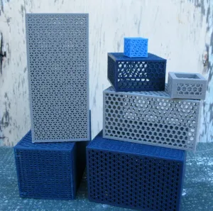 Parametric Boxes Made of Hexagons