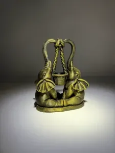 Golden elephant duo