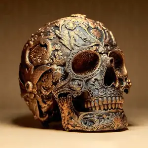 Ornamental Dia Dos Muertos Skull