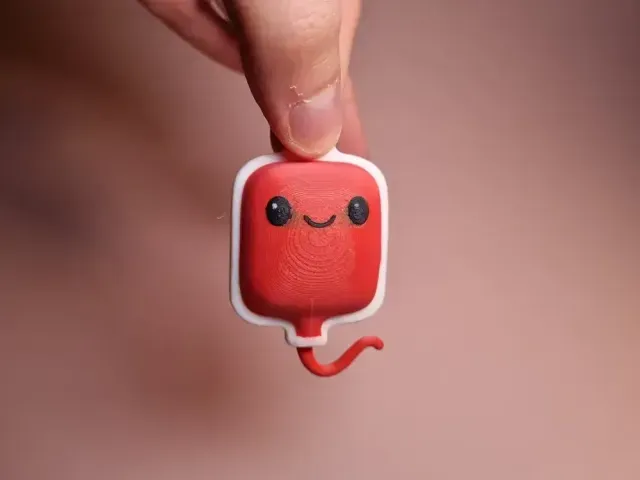 Blood Bag Keychain - Blood Type Tag — Image 3 of 9