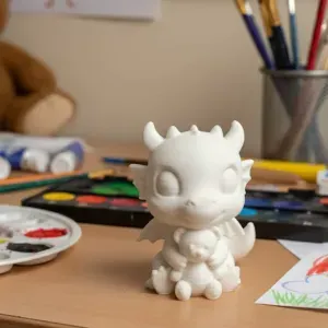 Dragon with a teddy bear