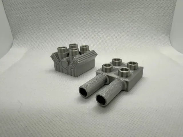 V4 V6 R6 V8 engines Lego Duplo-compatible (with exhausts!) — Фото 5 из 9