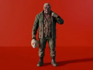 Jason Voorhees "Unmasked" Statue - Premium Slasher Horror