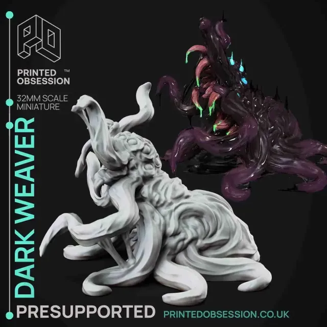 Dark Weaver- Faywild Vs Shadowfell-Presupported- 32mm scale