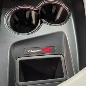 Type S Logo for Acura ZDX - covers the wireless charger labe