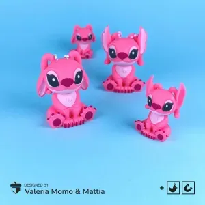 Cute Flexi Angel (Toy, Keychain & Magnet), Mini Animal, Art